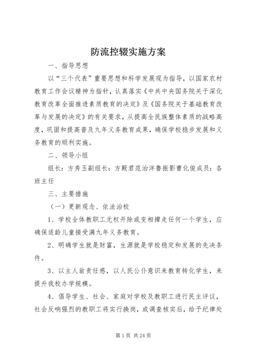 防流控辍实施方案.docx