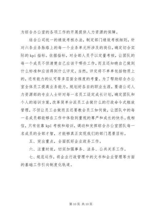 办公室综合主任竞职演讲.docx