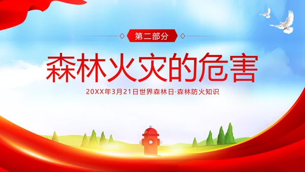 3月21日世界森林日森林火灾森林防火主题班会PPT