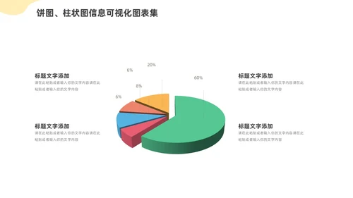 通用饼图柱状图信息可视化图表集