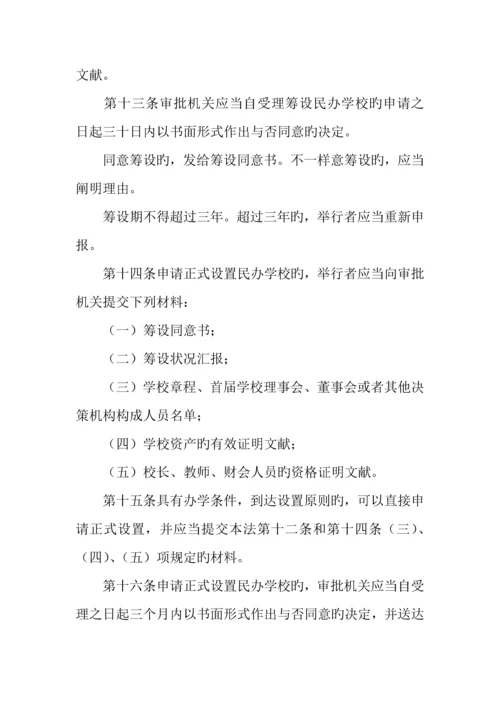 教育局民办教育促进法制度.docx