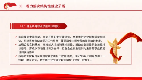 关于实施就业优先战略促进高质量充分就业的意见全文学习PPT