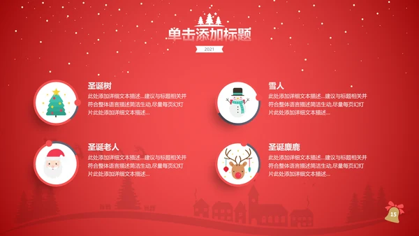 2022圣诞快乐新年节日组织活动宣传PPT