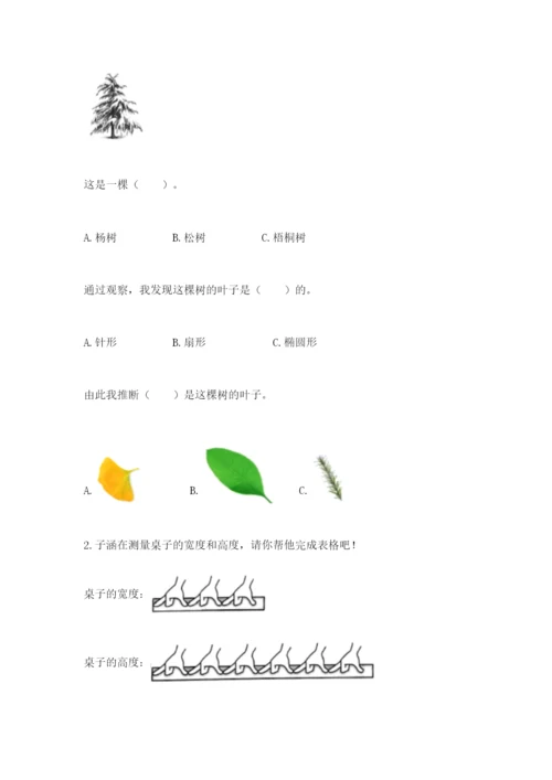 教科版一年级上册科学期末测试卷精品（模拟题）.docx