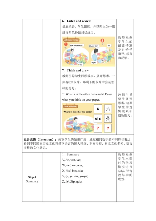 Unit 6 Useful numbers Letters and sounds & Reading