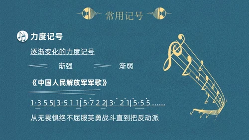 蓝色简约认识简谱说课课件PPT模板