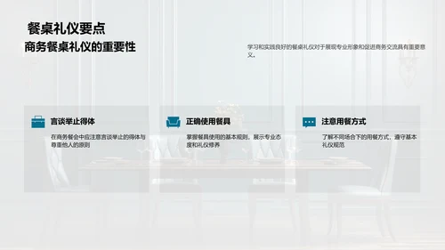 商务餐桌礼仪解析