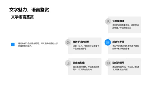 文学作品解析报告PPT模板