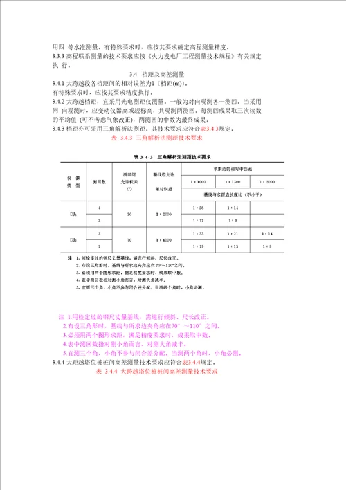 架空送电线路大跨越工程勘测技术规定