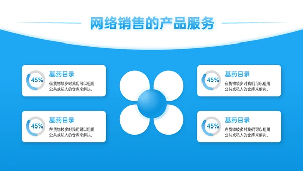 蓝色商务风工作汇报人物背景的通用PPT模板