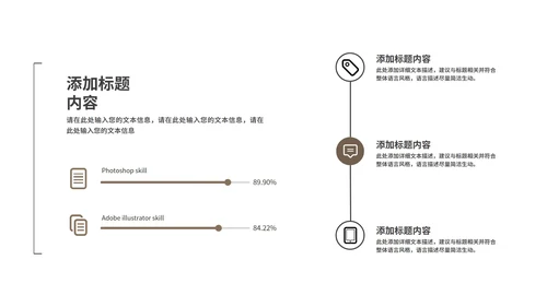 咖色简约风餐厅商业计划PPT模板