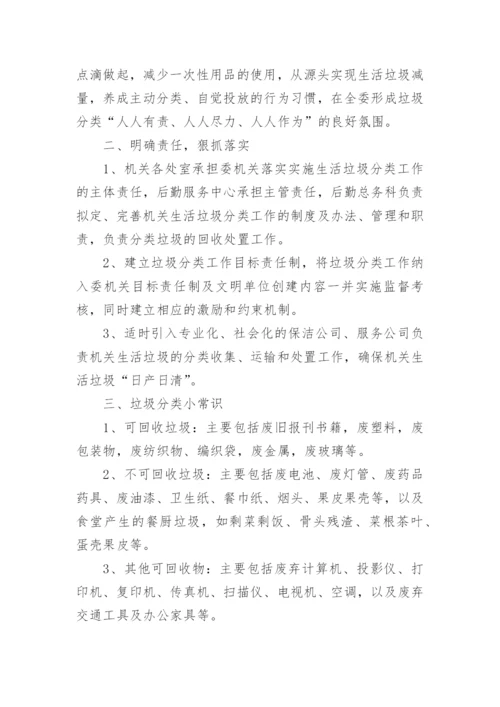 办公室垃圾分类方案.docx