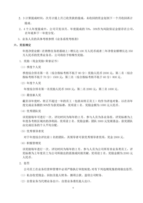 外贸部门绩效考核方案.docx