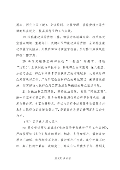 招商促进局XX年度党风廉政建设主体责任工作清单 (5).docx