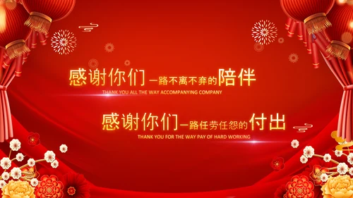 2023春节联欢会开门红颁奖盛典ppt
