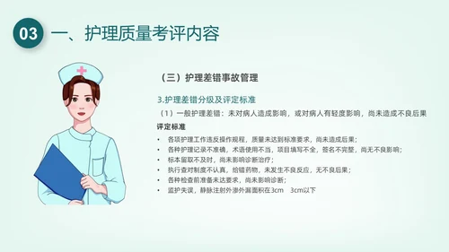 绿色插画护理质量管理培训PPT课件
