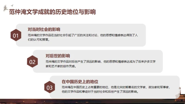 范仲淹介绍通用PPT模板