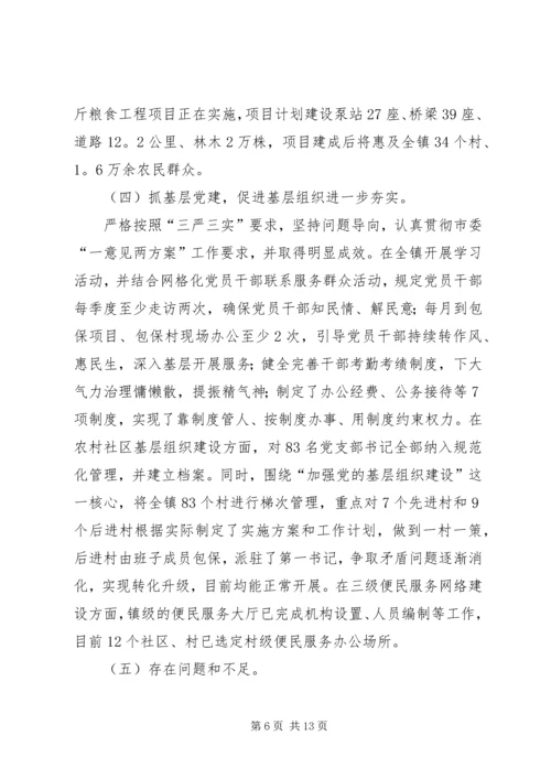 乡镇年终重点事务工作总结范文.docx