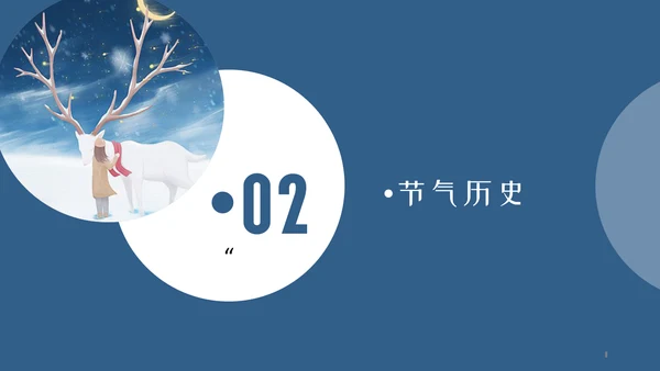 简约传统节日二十四节气小寒通用PPT模板