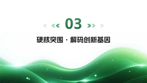 绿色科技风流体创新创业计划书PPT模板