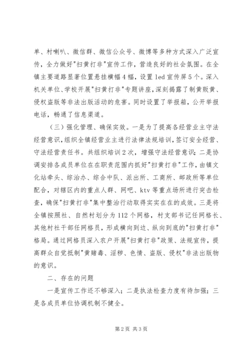 乡镇扫黄打非汇报材料.docx