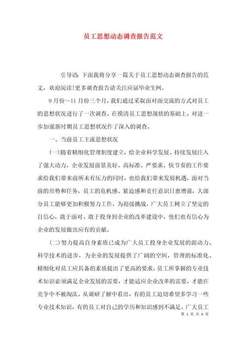 （精选）员工思想动态调查报告范文.docx