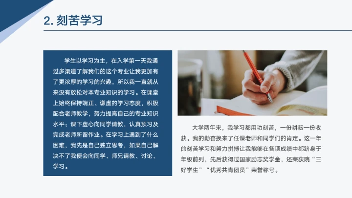 国家奖学金答辩PPT