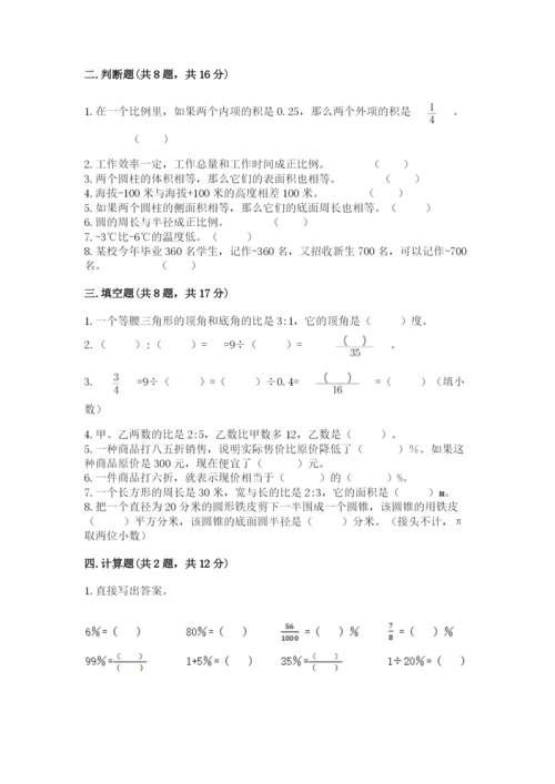 人教版六年级下册数学期末测试卷（满分必刷）.docx
