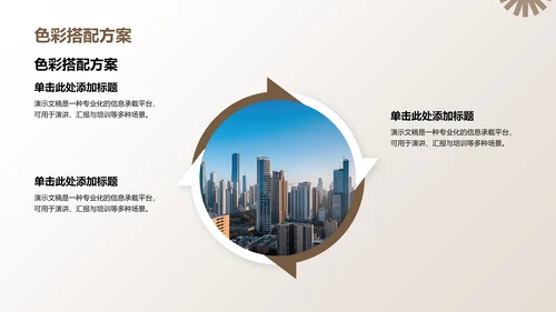 棕色简约风PPT模板