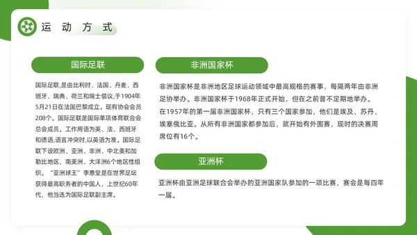 绿色简约风欢迎走进足球世界PPT模板