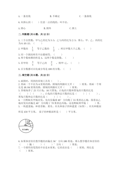 小学数学六年级上册期末卷附参考答案【典型题】.docx