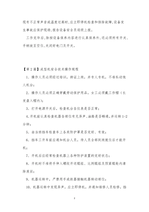 成型技术规程7篇.docx