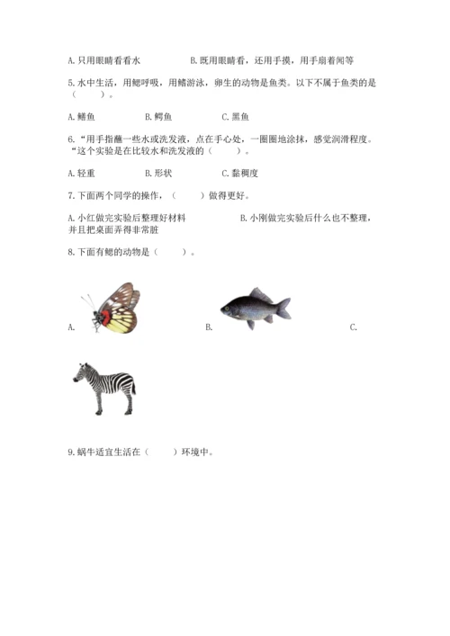 教科版一年级下册科学期末测试卷【基础题】.docx