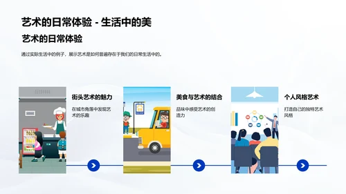 生活中的艺术教学PPT模板