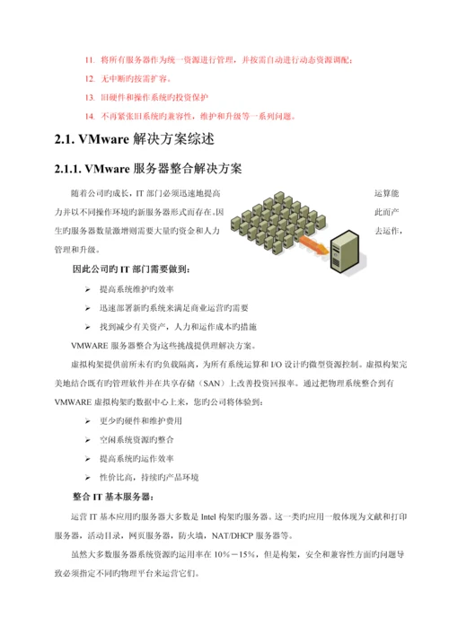 VMware服务器虚拟架构解决专题方案.docx