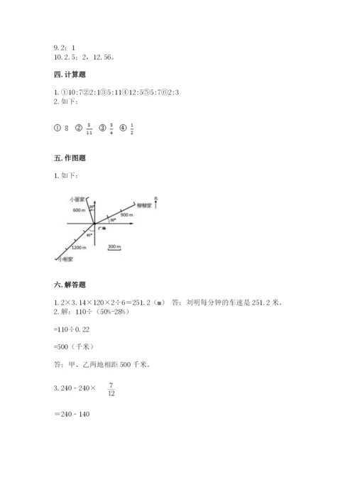 人教版六年级上册数学期末测试卷精品（典型题）.docx