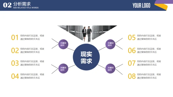 蓝色简约商业融资计划书通用PPT模板