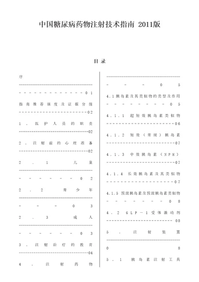 中国糖尿病药物注射技术指南设计新颖版
