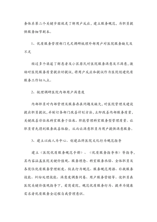 医院优质服务综合体系构建综合流程.docx