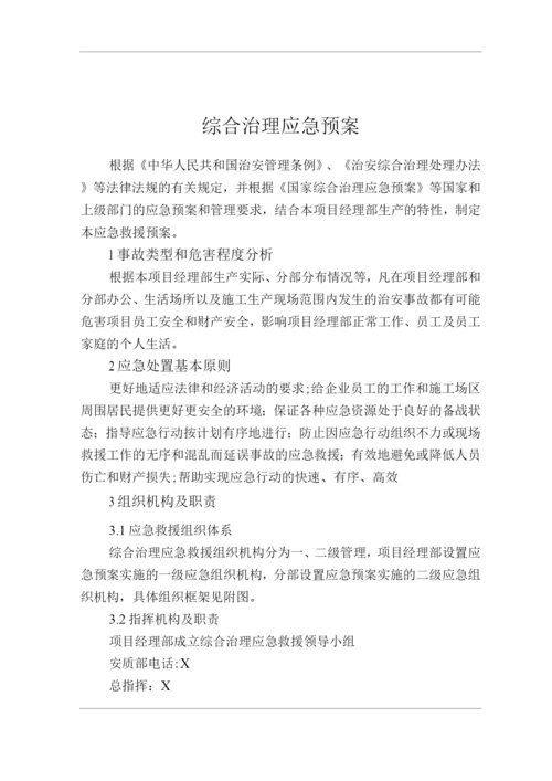 单位公司企业综合治理应急预案.docx