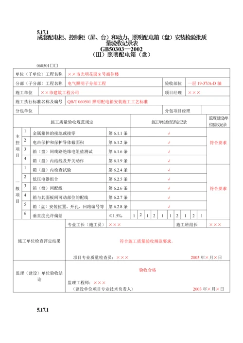 5_建筑电气工程检验批质量验收记录表.docx