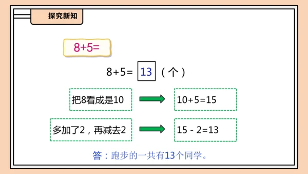 【课堂无忧】人教版一年级上册-5.2 8、7、6加几（一）（课件）