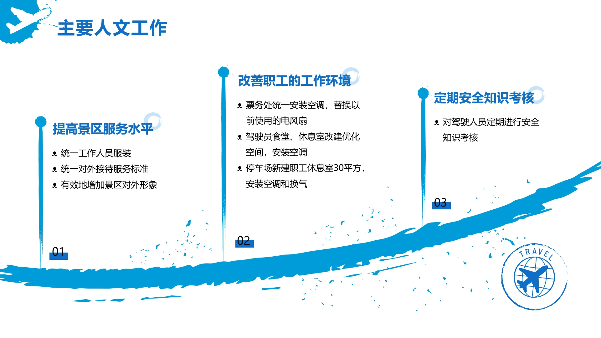 总结汇报-工作回顾工作总结蓝色商务风