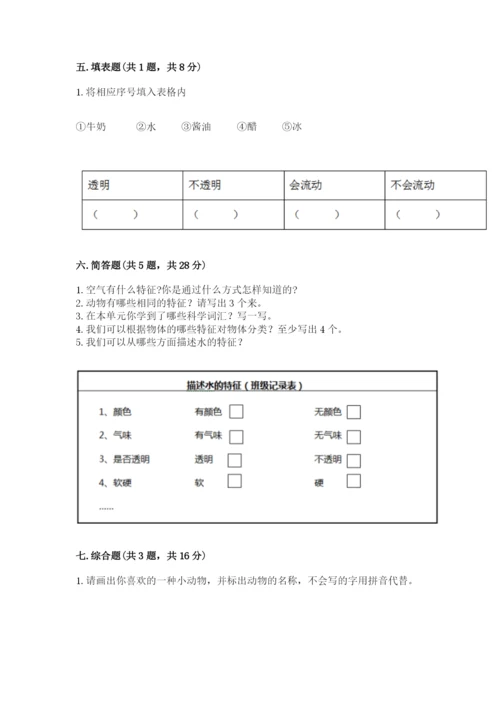 教科版小学科学一年级下册期末测试卷附参考答案【预热题】.docx