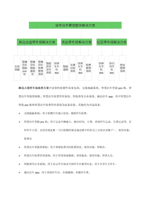 城市智慧泊车整体解决方案.docx