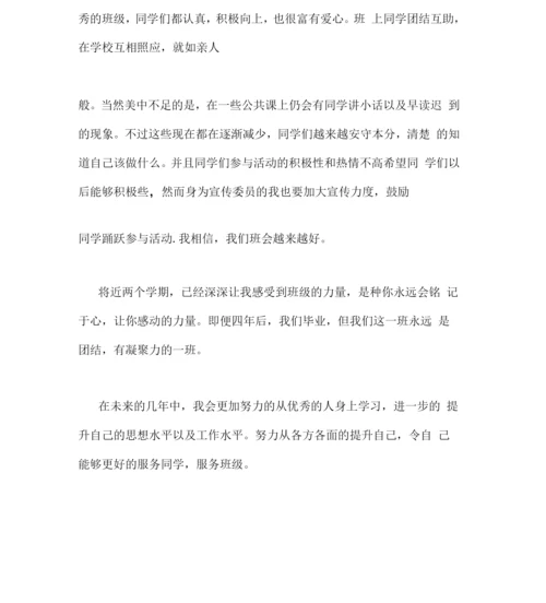 班级宣传委员工作总结范文.docx