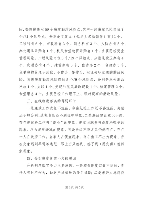 建设管理局机关党委回头看专项督查情况的报告.docx