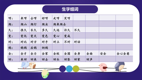 统编版2023-2024学年一年级语文上册单元复习第八单元（复习课件）