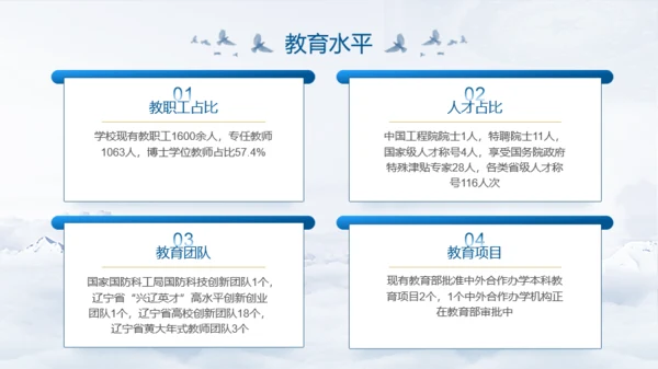 蓝色沈阳航空航天大学开学季模板