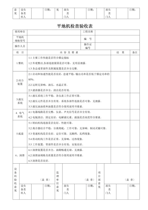 各类机械设备检查验收表_2.docx